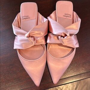 Jeffrey Campbell Pink Satin Women's Shoes